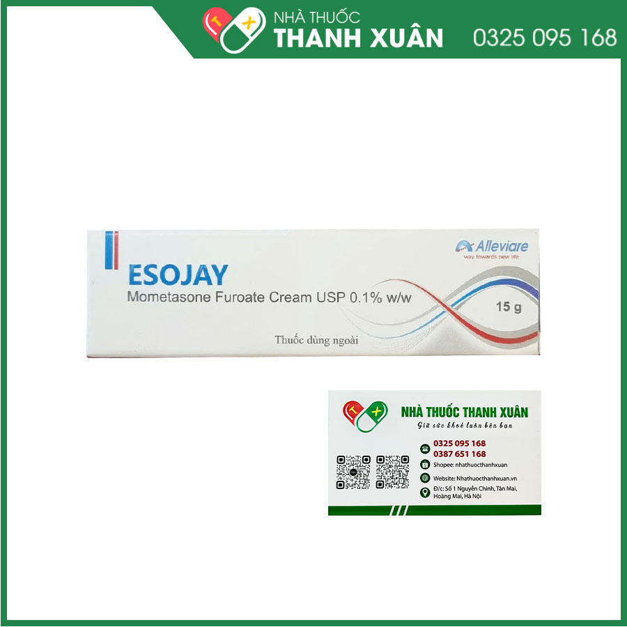 Esojay điều trị viêm da dị ứng và ngứa của bệnh vảy nến